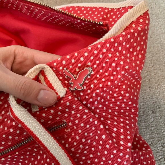 American Eagle Signature Polka Dot Tote - Picture 5 of 7